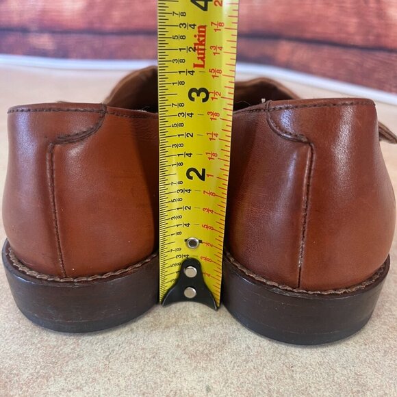 Joan & David Dark Caramel Leather Slip On Shoe - Picture 7 of 14